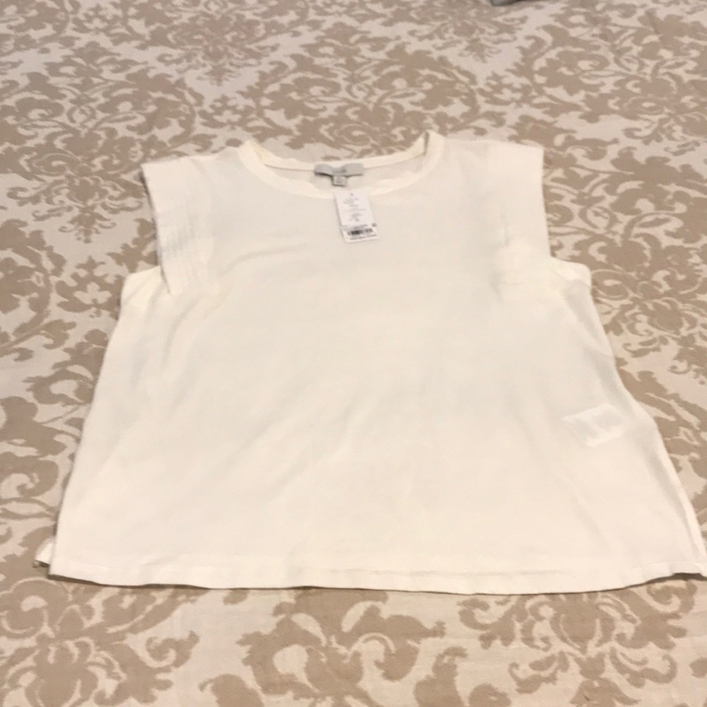 New Joie Porcelain Ivory Tank Top XS
